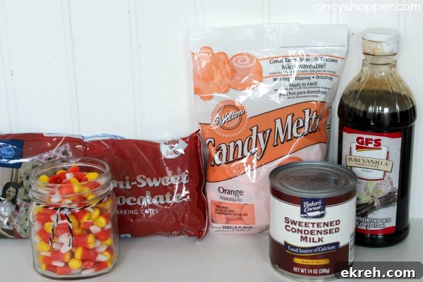 Easy Candy Corn Fudge Recipe 1