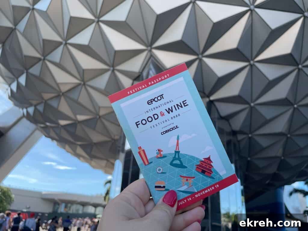 Festival Passport from the Food and Wine Festival.