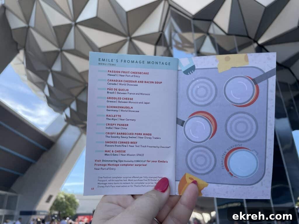 page in the Festival Passport for checking off the items you try.