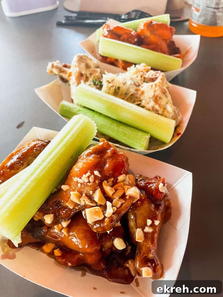 Wings from Epcot's Food and Wine Festival.