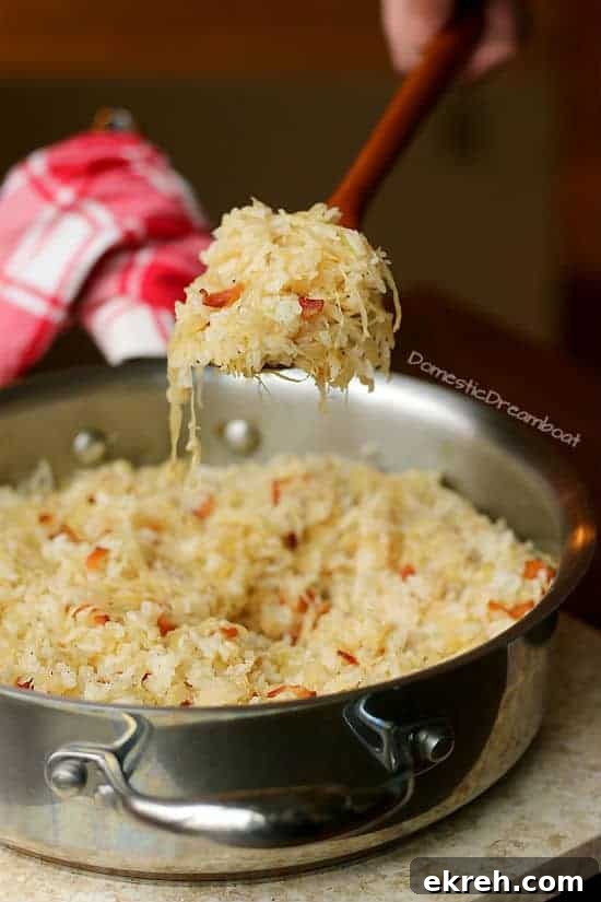Deconstructed Cabbage Roll Skillet Recipe 5 Lazy cabbage rolls on spoon