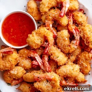 close up of coconut shrimp