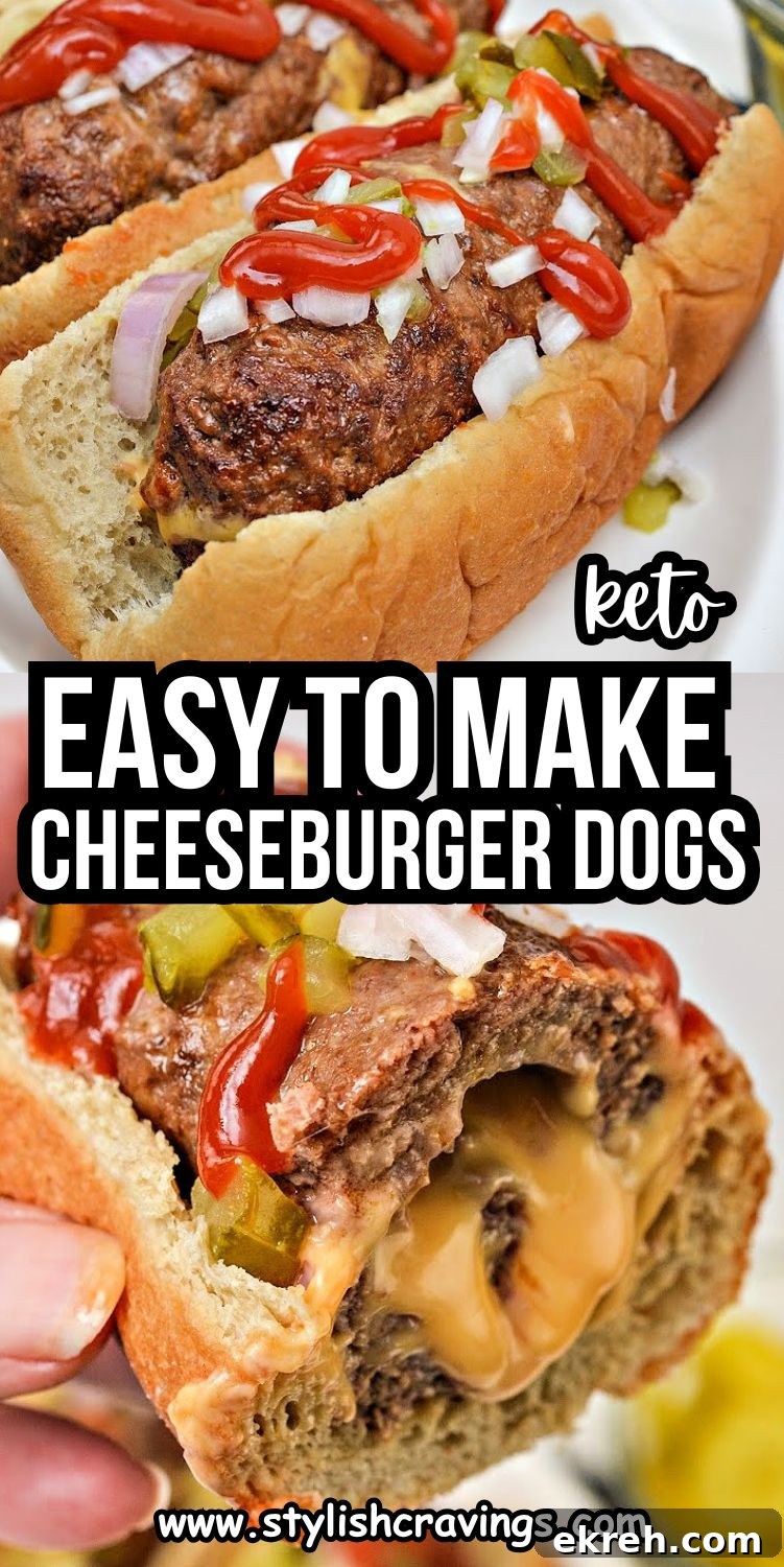 Keto Cheeseburger Dogs Recipe: Low-Carb Stuffed Hot Dogs 14 Keto Cheeseburger Dog