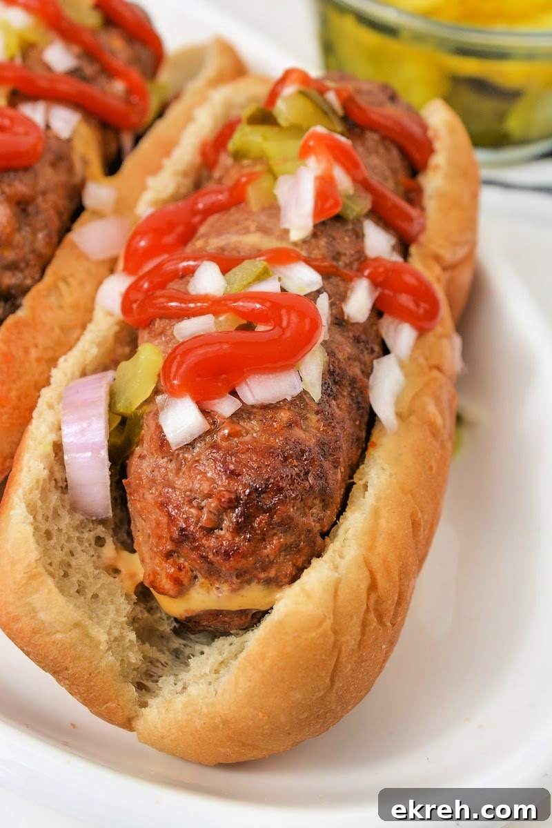 Keto Cheeseburger Dogs Recipe: Low-Carb Stuffed Hot Dogs 3 Keto Cheeseburger Dogs