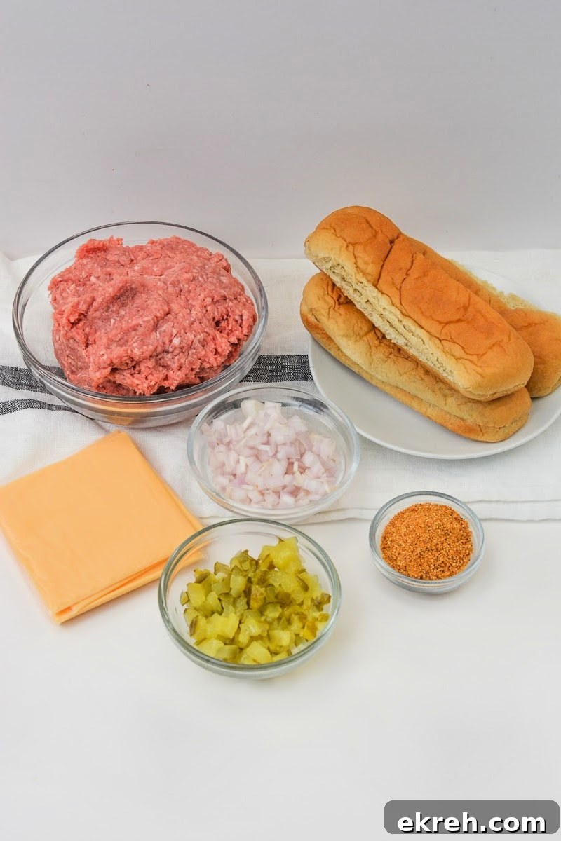 Keto Cheeseburger Dogs Recipe: Low-Carb Stuffed Hot Dogs 8 Keto Cheeseburger Dogs Ingredients