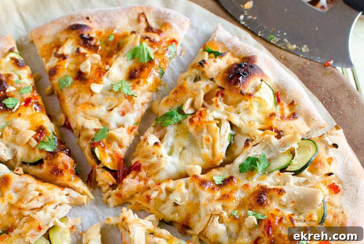 slices of thai pizza