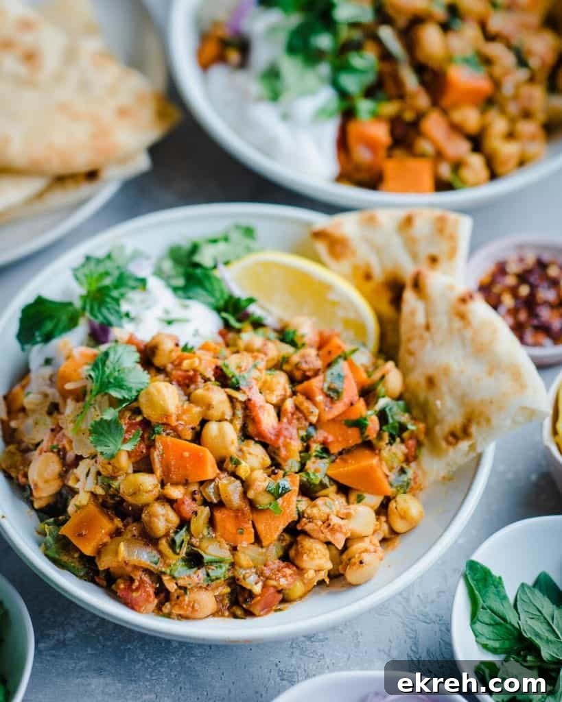 Vegan Indian Chickpea and Sweet Potato Stew Recipe 4 img 683 3