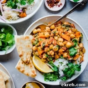 Vegan Indian Chickpea and Sweet Potato Stew Recipe 6 Indian Chickpea Sweet Potato Stew (Vegan, Gluten-Free)