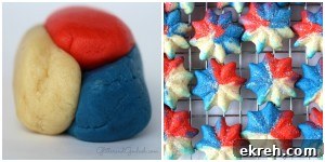 Fourth of July Fireworks Spritz Cookies 9 Version #1