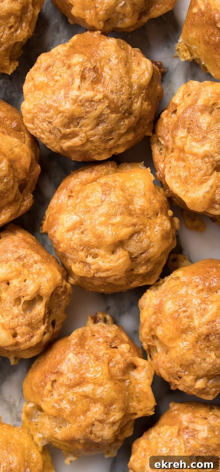 Stacked cheese puffs