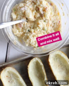 Classic Twice-Baked Potatoes with Cheddar and Chives 6 Combine-it-all