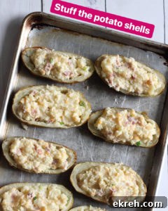 Classic Twice-Baked Potatoes with Cheddar and Chives 7 the-potato-shells