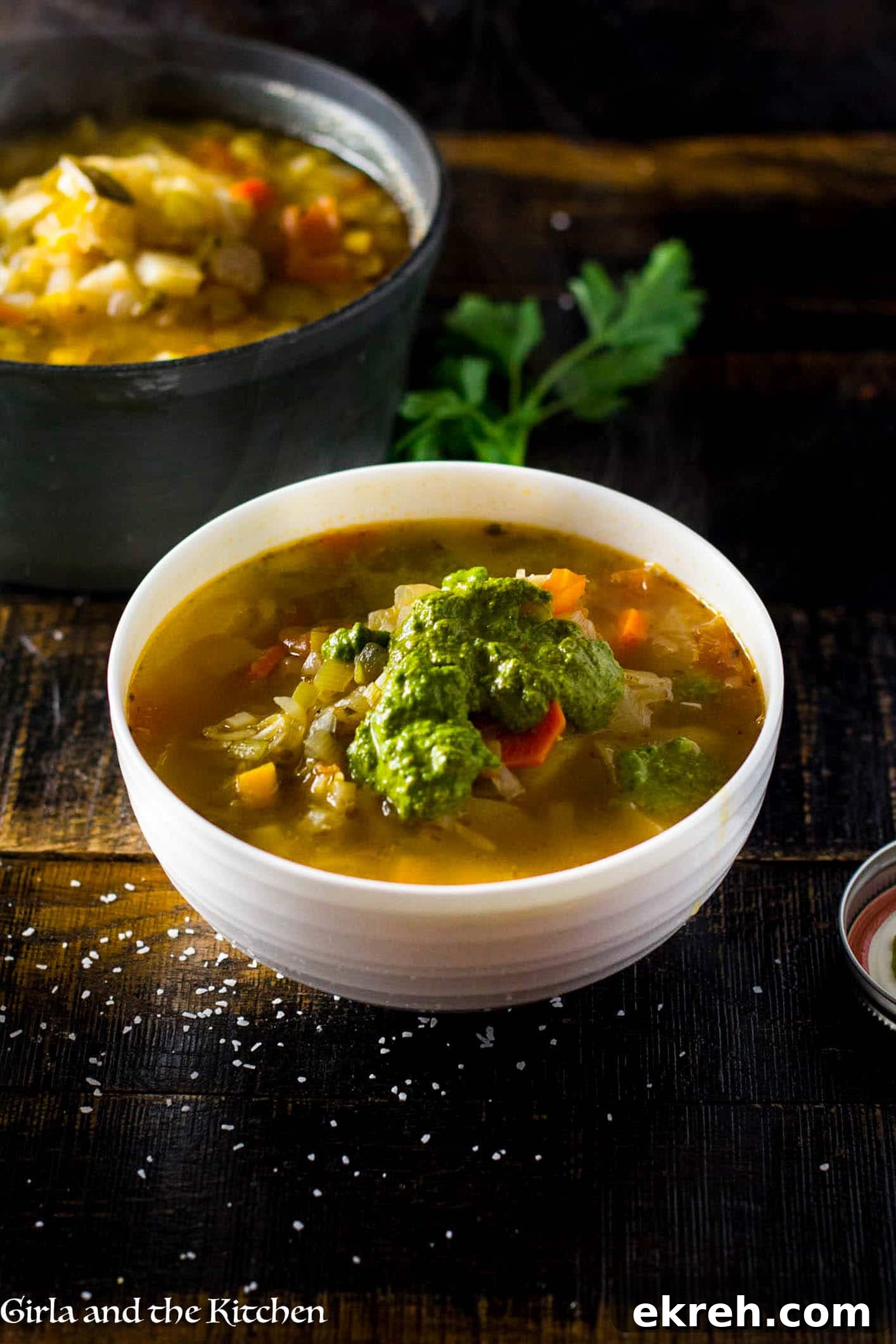 Provencal Vegetable Soup with Pistou - Girl and the Kitchen