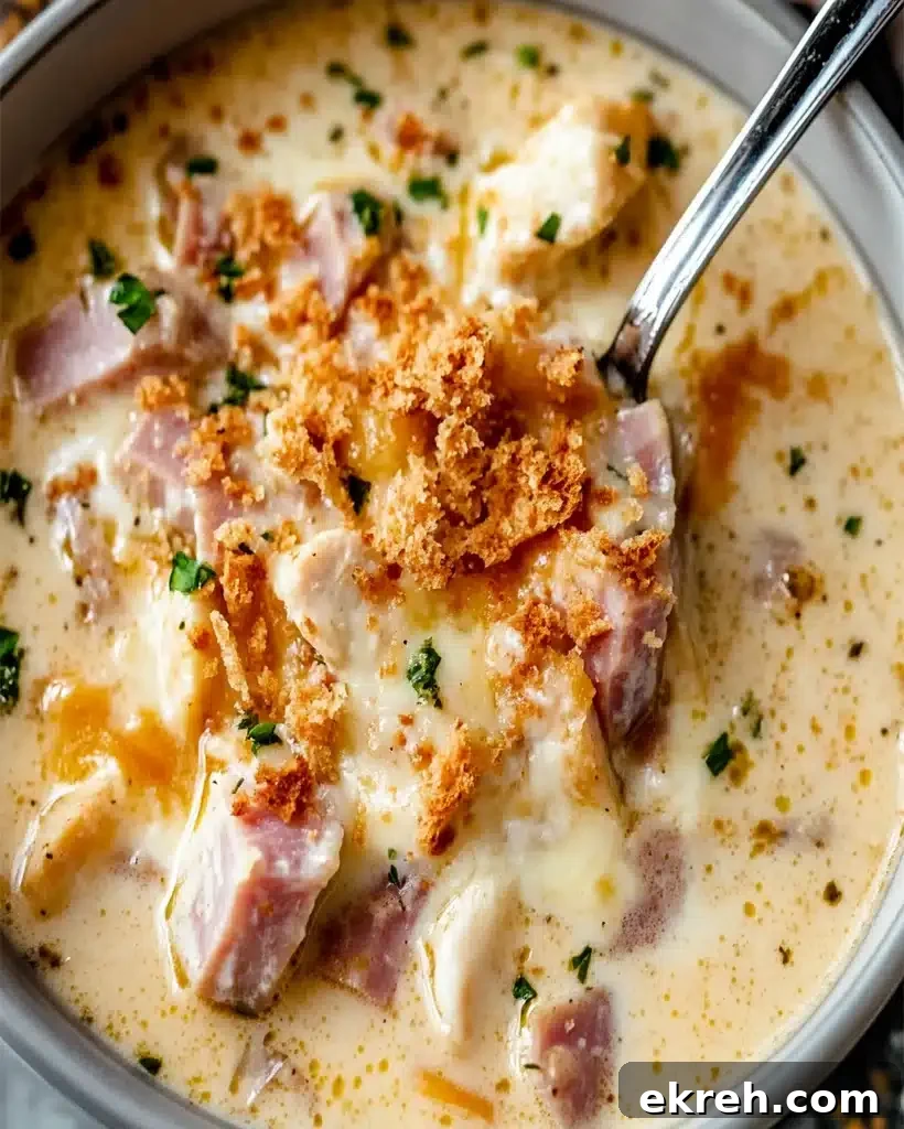 Chicken Cordon Bleu Soup - Easy, Creamy Comfort Meal