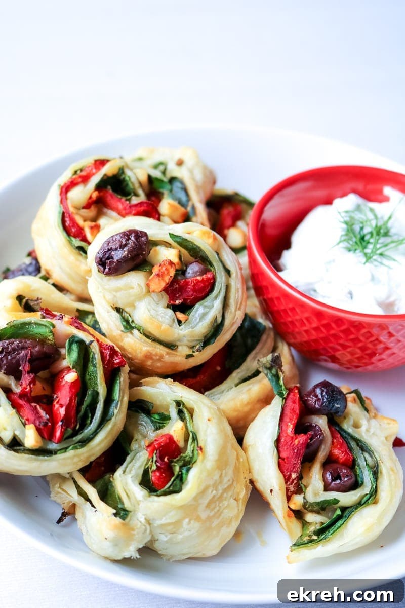 Plate of greek pinwheels.