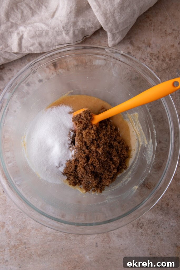 Chewy Brown Butter Pumpkin Snickerdoodle Cookies Recipe 6 ingredients in a bowl