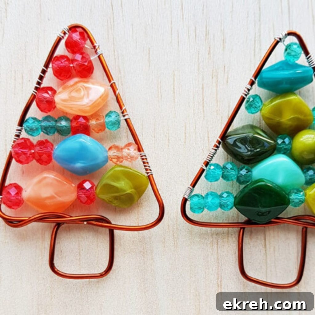 Colorful Beaded Christmas Tree