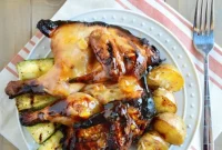 Grilled Cornish Hens with Orange Glaze
