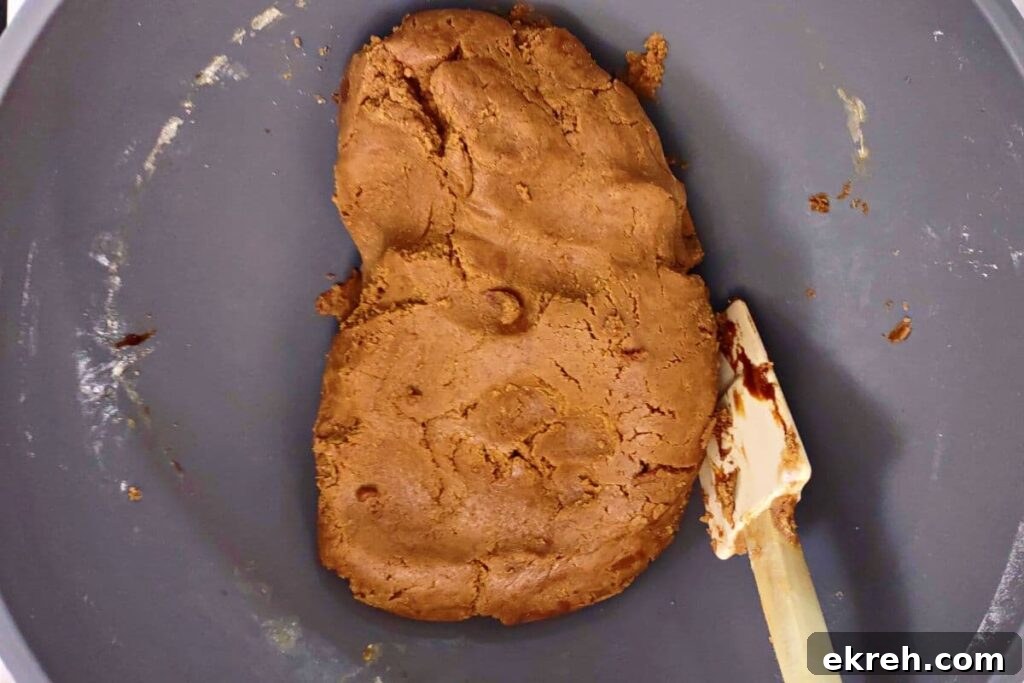 mix in dry ingredients until dough forms