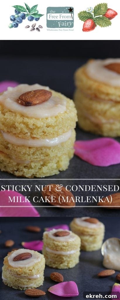 sticky nut & condensedmilk cake (marlenka)