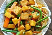 Vegan Pineapple Tofu Curry with Coconut Milk