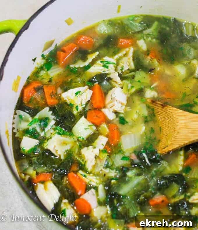 Leftover turkey soup