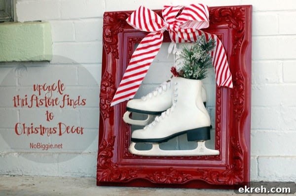 Christmas decor from thriftstore finds | NoBiggie.net