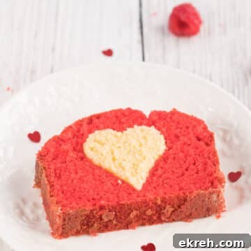 Hidden Heart Cake Recipe with natural Food Coloring