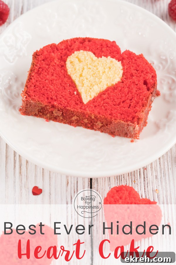 Great hidden heart cake for Mother's Day