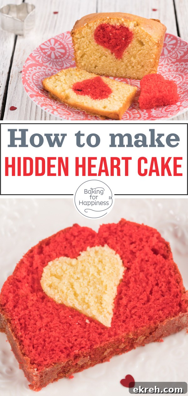 Great hidden heart cake for Mother's Day