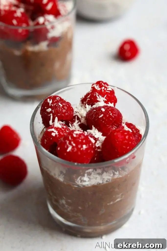 27 Wholesome Christmas Desserts 11 Cacao Chia Pudding