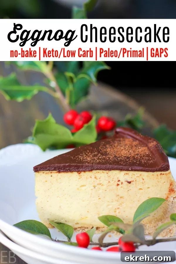 27 Wholesome Christmas Desserts 14 Eggnog Cheesecake