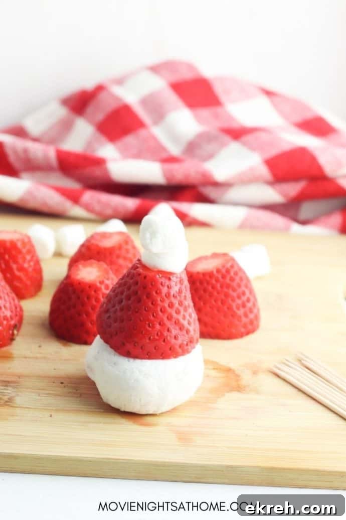 27 Wholesome Christmas Desserts 25 Strawberry Santa Claus Hats