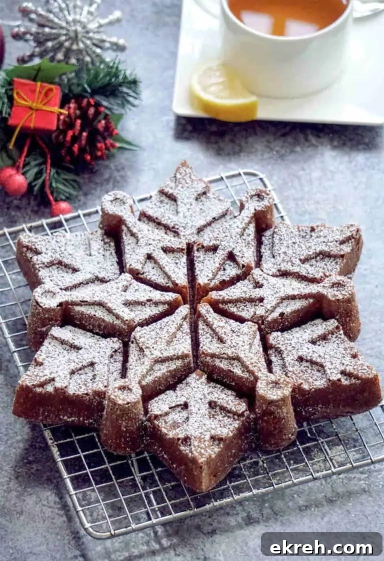 27 Wholesome Christmas Desserts 28 Christmas Snowflake Bundt Cake