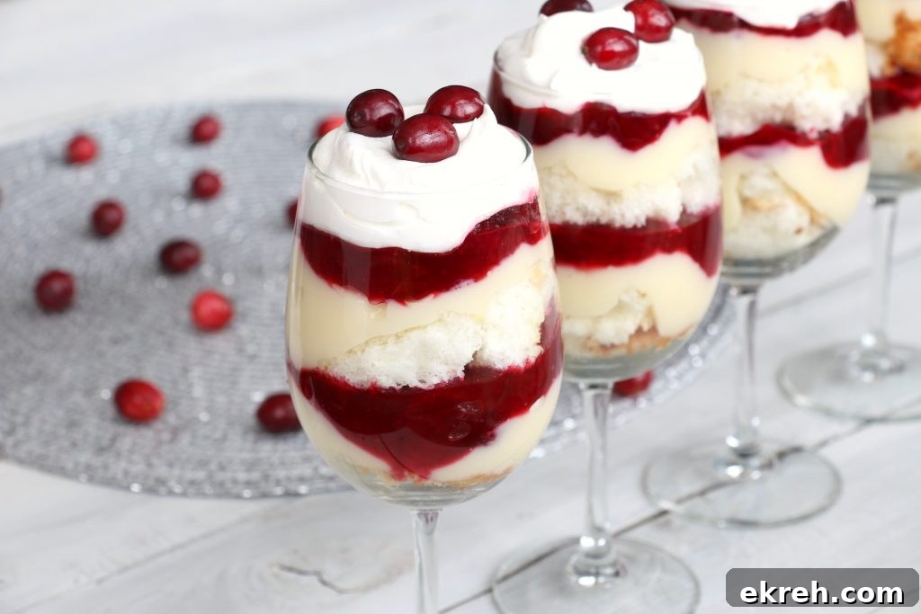 27 Wholesome Christmas Desserts 29 Cranberry Vanilla Mini Trifles
