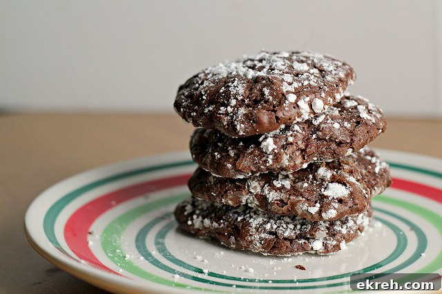 peppermint crinkle cookies